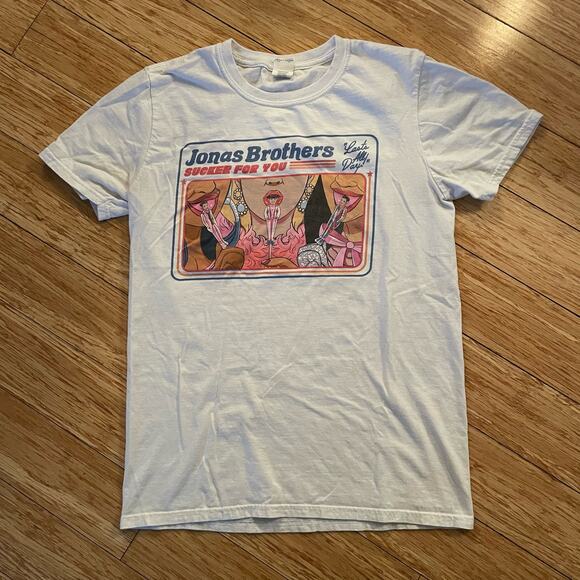 Jonas Brothers Sucker For You T-Shirt pop nick y2k merch - Picture 1 of 3